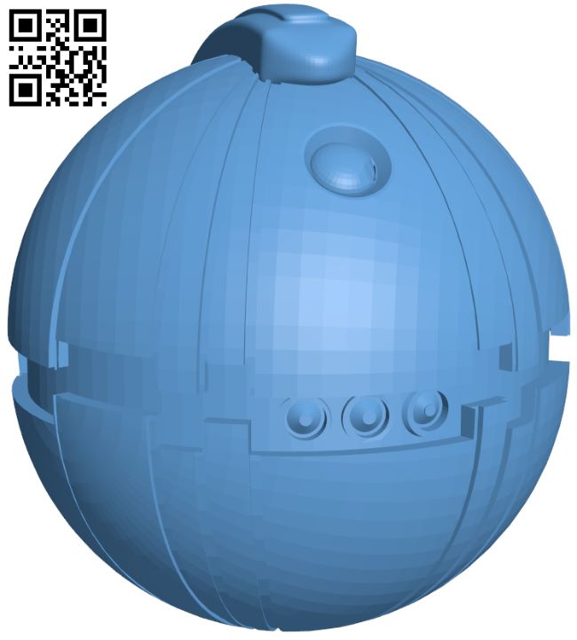 Thermal Detonator from Starwars and Battlefront H008592 file stl free download 3D Model for CNC and 3d printer