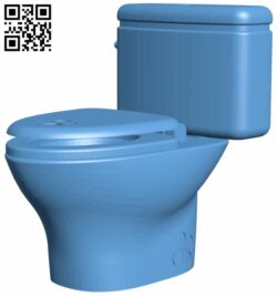 Toilet H008587 file stl free download 3D Model for CNC and 3d printer