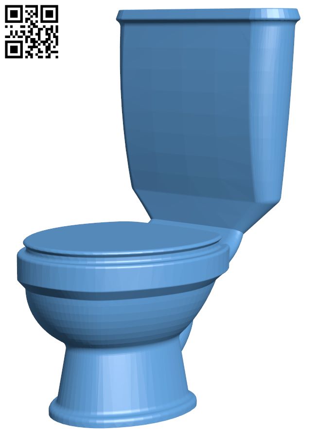 Toilet H009075 file stl free download 3D Model for CNC and 3d printer