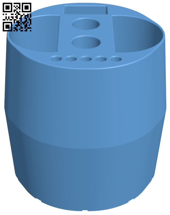 Toothbrush holder H008703 file stl free download 3D Model for CNC and 3d printer