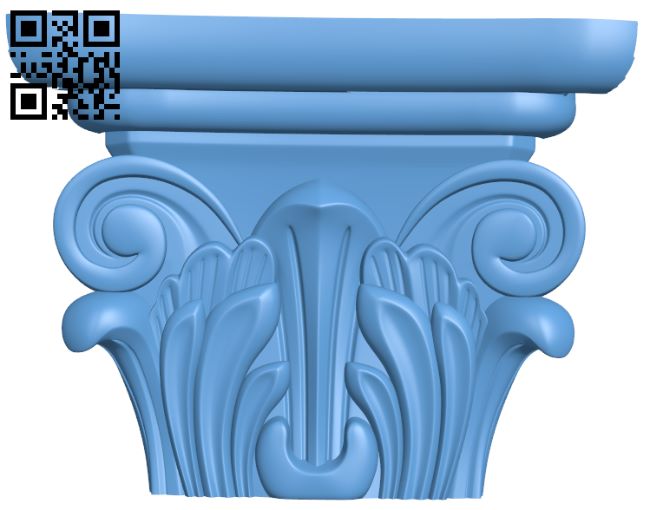 Top of the column T0001307 download free stl files 3d model for CNC wood carving
