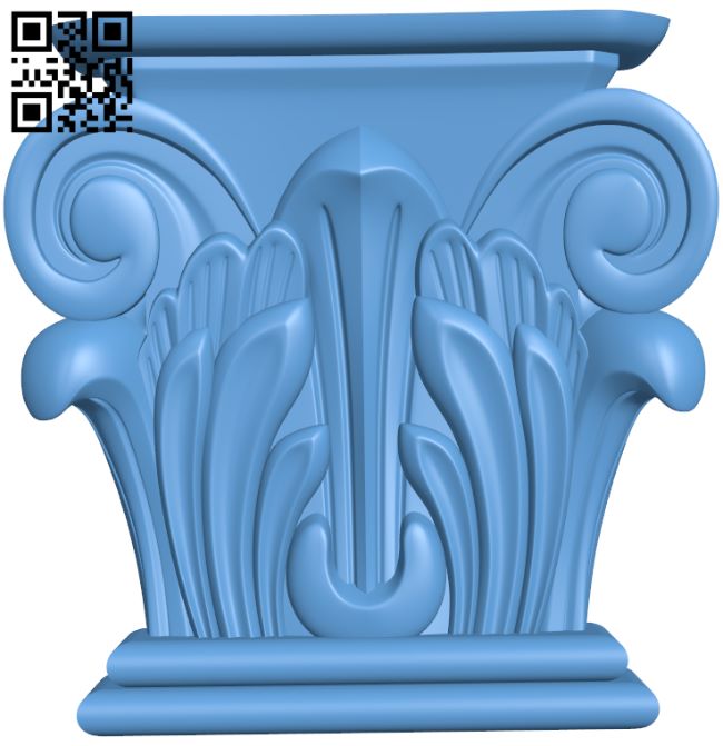 Top of the column T0001308 download free stl files 3d model for CNC wood carving