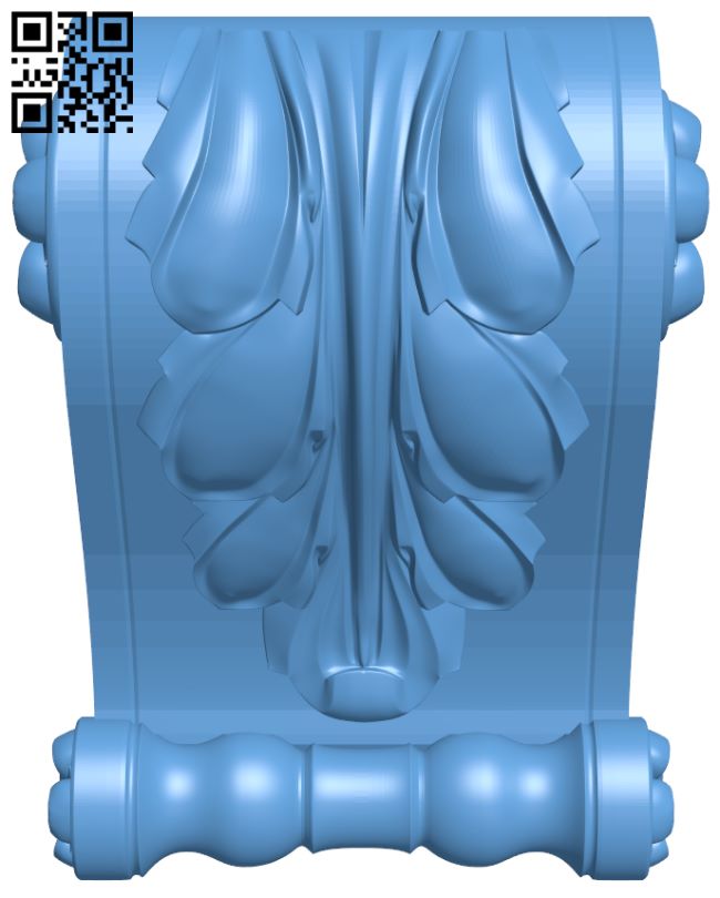 Top of the column T0001315 download free stl files 3d model for CNC wood carving