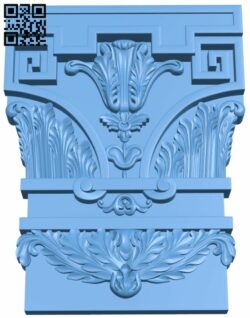 Top of the column T0001317 download free stl files 3d model for CNC wood carving