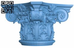 Top of the column T0001343 download free stl files 3d model for CNC wood carving