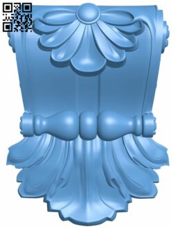 Top of the column T0001349 download free stl files 3d model for CNC wood carving