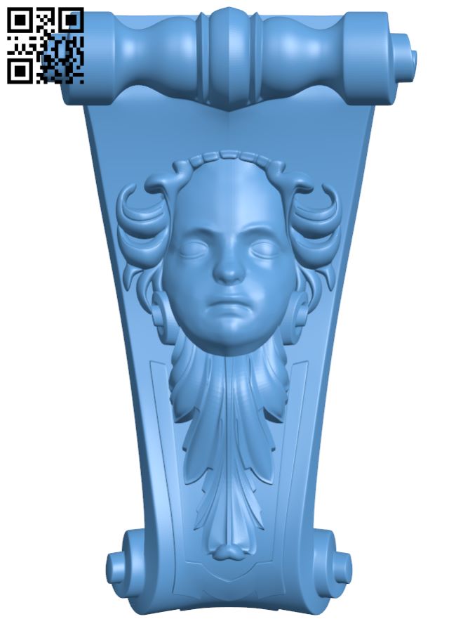 Top of the column T0001350 download free stl files 3d model for CNC wood carving