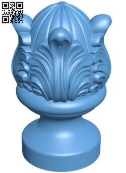 Top of the column T0001420 download free stl files 3d model for CNC wood carving