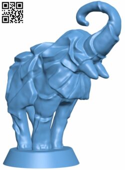 Trumpeting Elephant H008776 file stl free download 3D Model for CNC and 3d printer