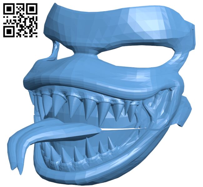 Venom Mask H008960 file stl free download 3D Model for CNC and 3d printe