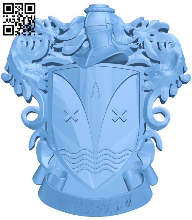 Villoldo coat of arms H008965 file stl free download 3D Model for CNC and 3d printer