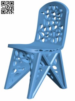 Voronoi chair H008966 file stl free download 3D Model for CNC and 3d printer