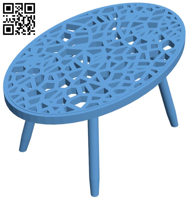Voronoi table H008969 file stl free download 3D Model for CNC and 3d printer