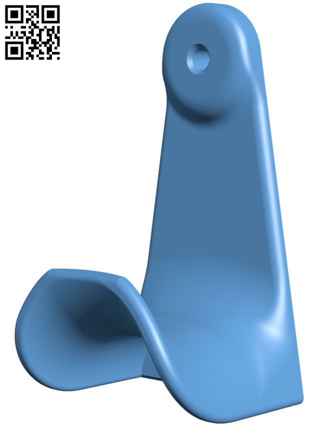 Wall hook H008972 file stl free download 3D Model for CNC and 3d printer
