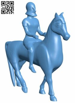 Warrior on horse back H008976 file stl free download 3D Model for CNC and 3d printer