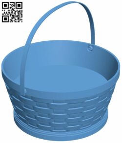 Wicker basket H008991 file stl free download 3D Model for CNC and 3d printer