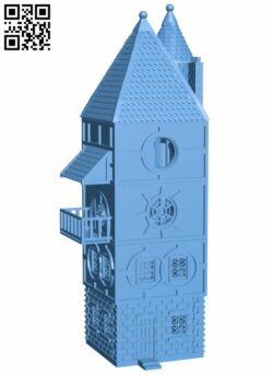 Wizard’s Tower H008999 file stl free download 3D Model for CNC and 3d printer