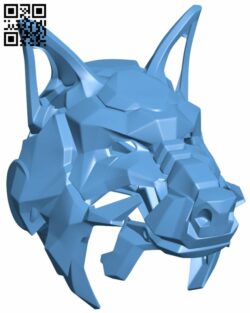 Wolf DJ Helmet H009001 file stl free download 3D Model for CNC and 3d printer