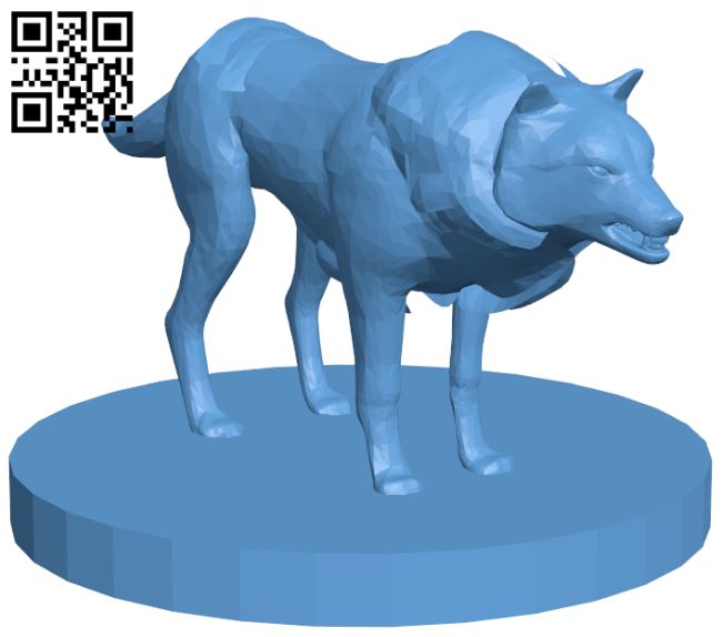Wolf H009002 file stl free download 3D Model for CNC and 3d printer
