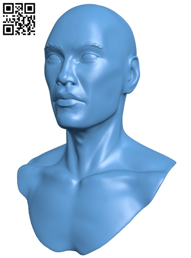 Academic Human bust H009402 file stl free download 3D Model for CNC and 3d printer