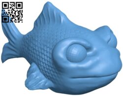 Angry Fish H009162 file stl free download 3D Model for CNC and 3d printer