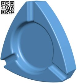 Ashtray H009261 file stl free download 3D Model for CNC and 3d printer