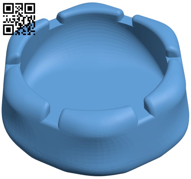 Ashtray H009265 file stl free download 3D Model for CNC and 3d printer