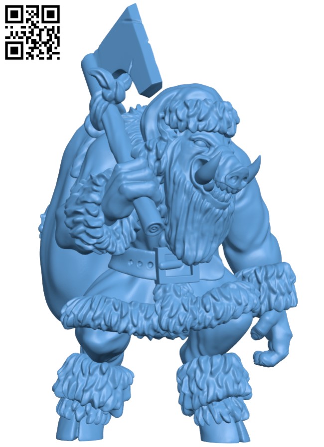 Boar Santa H009244 file stl free download 3D Model for CNC and 3d printer