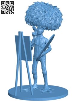 Bob Moss The Happy Little Treant Artist Painting Happy Little Trees H009404 file stl free download 3D Model for CNC and 3d printer
