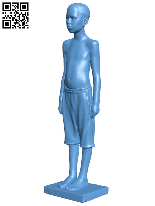 Boy with long shorts H009303 file stl free download 3D Model for CNC and 3d printer