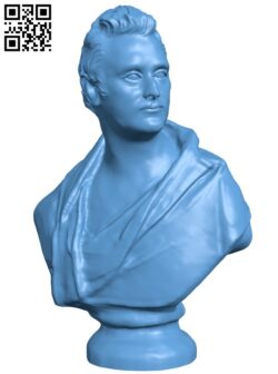 Charles Long bust H009308 file stl free download 3D Model for CNC and 3d printer