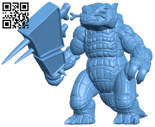 Crocodileman monster H009343 file stl free download 3D Model for CNC and 3d printer