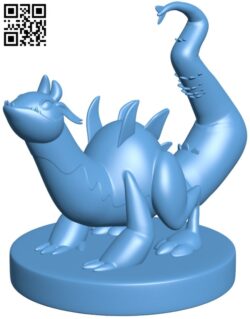 Cute Dinosaur H009344 file stl free download 3D Model for CNC and 3d printer
