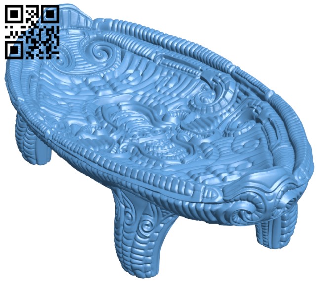 Decorative tray H009424 file stl free download 3D Model for CNC and 3d printer