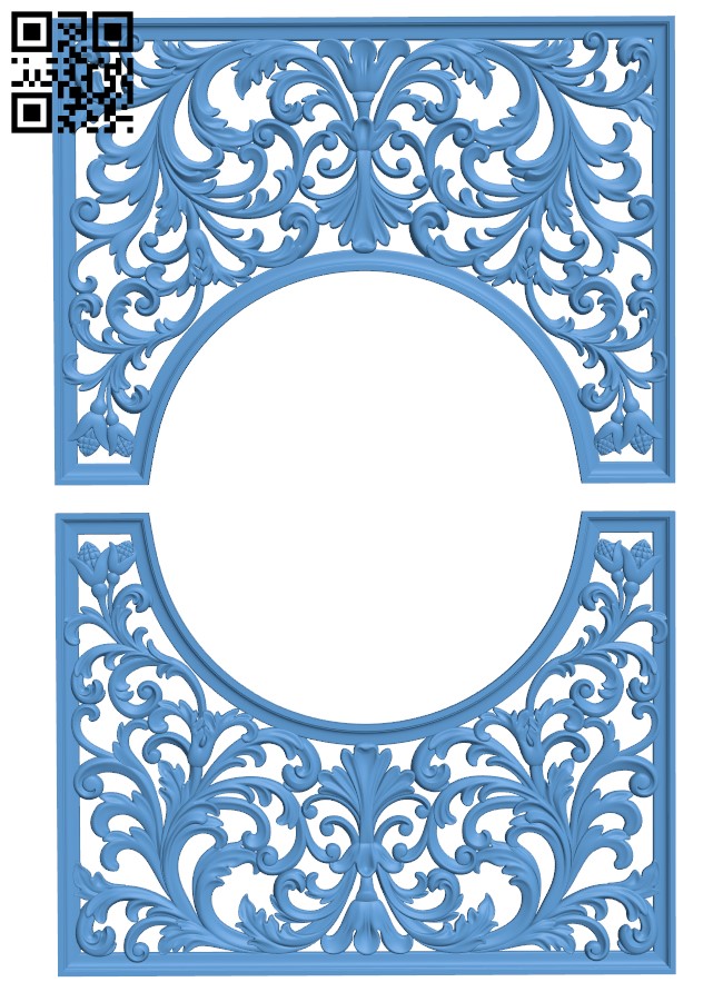 Door frame pattern T0001444 download free stl files 3d model for CNC wood carving