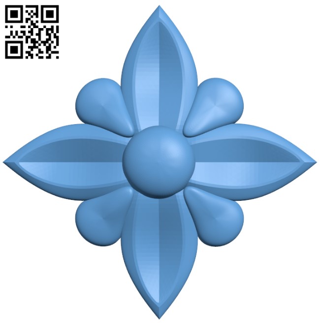 Flower pattern T0001462 download free stl files 3d model for CNC wood carving