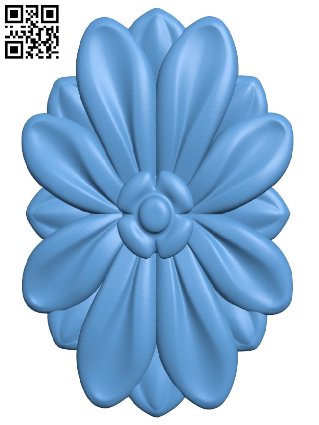 Flower pattern T0001621 download free stl files 3d model for CNC wood carving