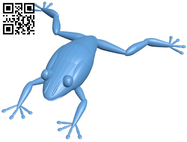 Gliding leaf frog H009353 file stl free download 3D Model for CNC and 3d printer