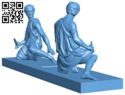 Group of warriors H009256 file stl free download 3D Model for CNC and 3d printer
