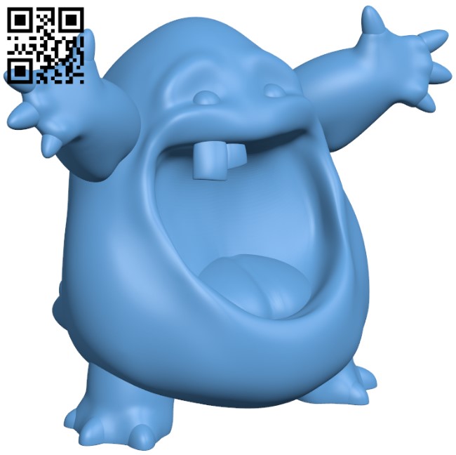 Happy Monster H009416 file stl free download 3D Model for CNC and 3d printer