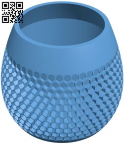 Honeycomb planter vase H009358 file stl free download 3D Model for CNC and 3d printer