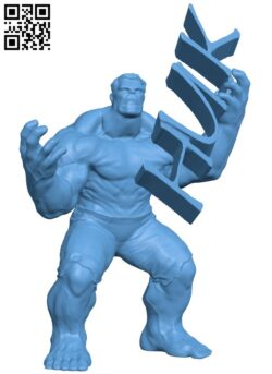 Hulk Carrying Hulk H009260 file stl free download 3D Model for CNC and 3d printer
