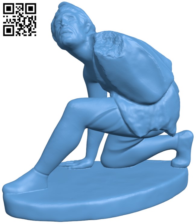 Kneeling Persian H009279 file stl free download 3D Model for CNC and 3d printer