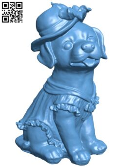 Lady dog H009158 file stl free download 3D Model for CNC and 3d printer