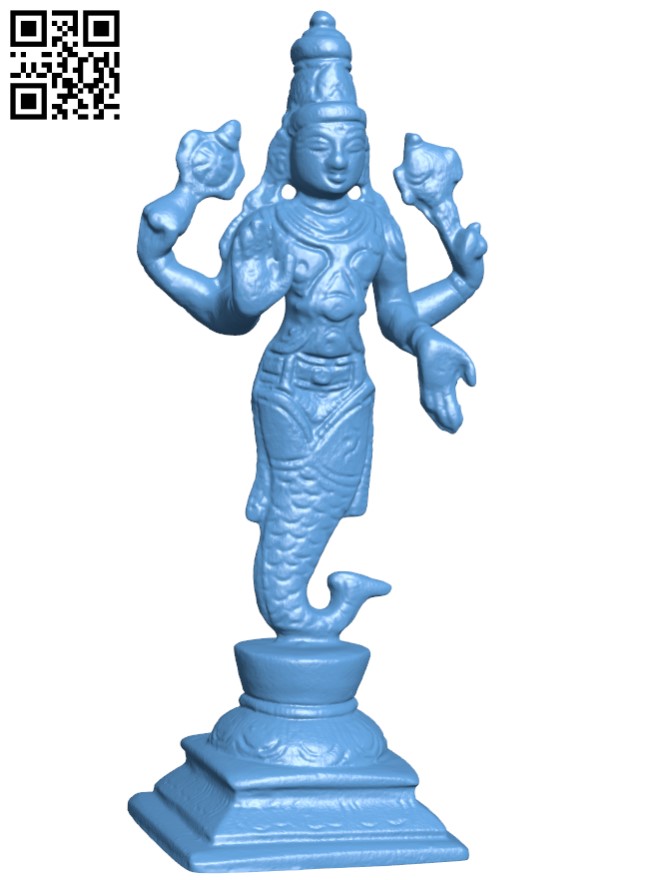 Matsya - First Avatar Of Vishnu H009174 file stl free download 3D Model for CNC and 3d printer