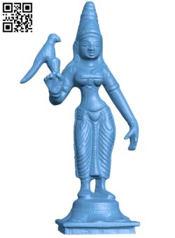 Meenakshi – Fish Eyed Warrior Goddess H009175 file stl free download 3D Model for CNC and 3d printer