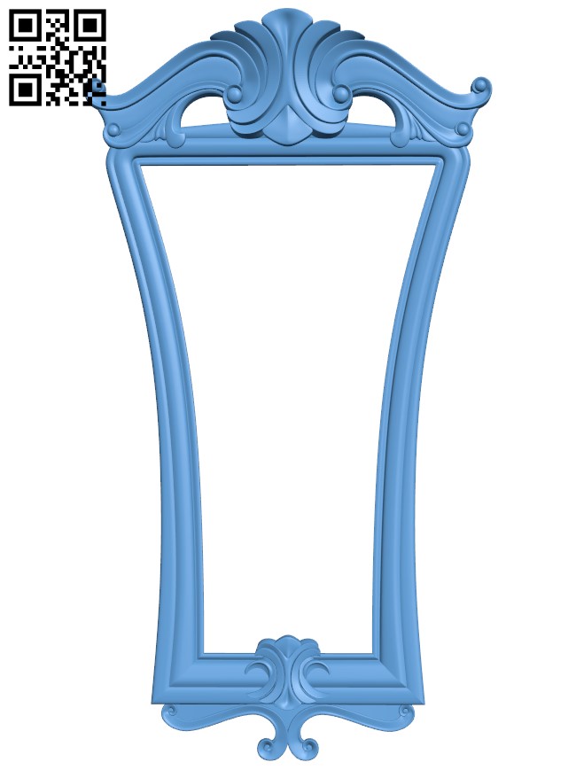 Mirror frame pattern T0001562 download free stl files 3d model for CNC wood carving