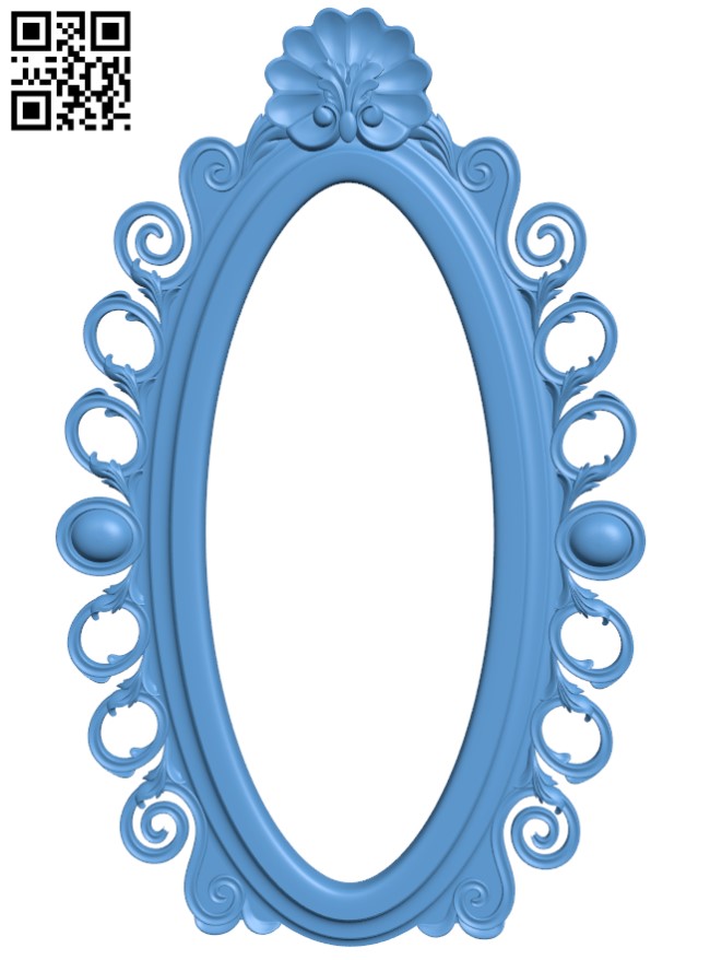 Mirror frame pattern T0001601 download free stl files 3d model for CNC wood carving