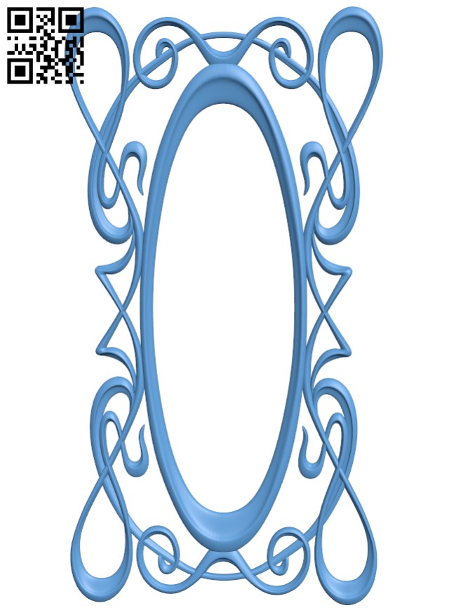 Mirror frame pattern T0001603 download free stl files 3d model for CNC wood carving