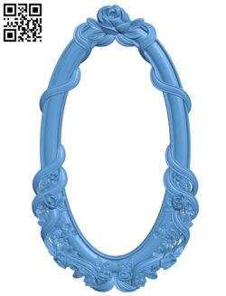 Mirror frame pattern T0001606 download free stl files 3d model for CNC wood carving